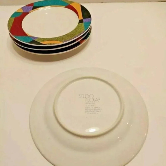 Studio Nova Impulse 6.5" Saucers, Set Of Four Small Plates (4) Y 2262 - Picture 6 of 9